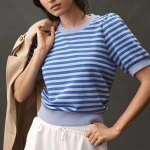 Mauve Puff Sleeve Sweatshirt Tee